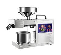 AiODiO Presse à Huile Commerciale 820 W, Presse à Chaud et à Froid Automatique, contrôle Intelligent de la température, 3-6 kg/h, ≤ 70 DB, Extraction d'huile d'arachide et de sésame