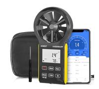 AIOMEST 6000WM-APP Anémomètre Numérique Portatif Anémomètre CFM Wind Speed Meter avec MAX/MIN/AVG pour Vitesse du Vent Température Wind Chill Tester, HVAC