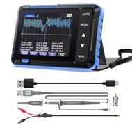 AIOMEST Mini Oscilloscope Numérique Bande Passante 1MHz 5MS/s Oscilloscope Portatif 2,8" USB Portable Générateur de Signaux DDS avec Câble de Données Type-C et Sonde Oscilloscope Multimètre