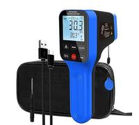 AIOMEST Pyromètre - 50 °C ~ 1600 °C - Pistolet thermomètre à haute température D : S = 30:1 - Double laser - Température infrarouge industrielle avec touches tactiles - Pistolet à température