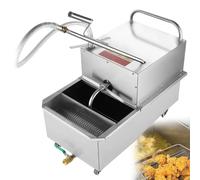 Aioneer Commercial Deep Fryer Oil Filter Machine with Mobile Drain and High Flow Rate