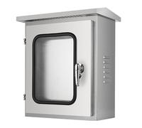 Aioneer Distribution Boxstainless Steel Electrical Box Lockable Electrical Enclosure, Waterproof & Dustproof Electrical Junction Box, Outdoor/Indoor Communication Box,-30×25×40cm