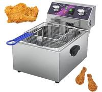 Aioneer Electric Deep Fryer with Adjustable Timer,Temperature Control, Ideal for Home,Commercial Cooking, Perfect for Crispy Fries, Chicken, Fish More!-28 * 44 * 31.5cm