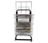 Aioneer Étagères De Séchage, Support De Rangement Et D'Exposition Robuste en Métal pour Œuvres d'art, Étagère De Séchage Mobile, Support Empilable pour Toiles, Organisateur d'art-20 Shelves