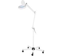 Aioneer Floor Magnifying Lamp Beauty Light Stand Floor Magnifying Lamp, 5X LED Illuminator, Floor Lamp Torch Magnifier Lamp
