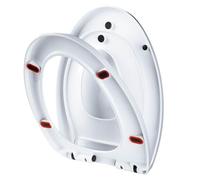 Aioneer Housse de siège de toilette allongée 2 en 1, siège de toilette épais avec libération rapide et facile, durable pour une utilisation commerciale familiale et commerciale (type V blanc, V)