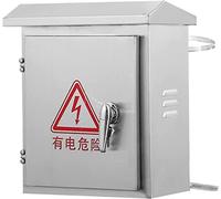 Aioneer Ip67 Waterproof Stainless Steel Junction Box - Wall-Mounted Electrical Enclosure Control Box with Mounting Plate for Outdoor & Indoor Use-A Color-H60*L50*H30CM