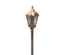 Aioneer Lanterne Lumineuse E27 Antirouille Et Résistante Aux UV pour Poteau De Route, Éclairage Extérieur Étanche pour Cour, Jardin, Villa, Pelouse Ou Tout Autre Espace-Bronze-1.85m