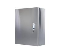 Aioneer Lockable Stainless Steel Electrical Enclosure Box - Waterproof, Dustproof Junction Box for Indoor/Outdoor Use, Includes Mounting Base Plate-31.5x23.6x8in/80x60x20cm