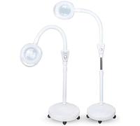 Aioneer Magnifying Floor Lamp 16X Magnifier with Bright Light, Magnifying Glass for Reading, Beauty, Nail Art, Tattoo, Salon, Craft - Height Adjustable