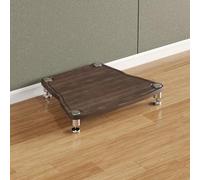 Aioneer Meuble TV d'angle - Meuble Audio-Vidéo Stéréo pour Platine Vinyle Et Console De Jeux - Tour AV Compacte Et Élégante - Console Multimédia pour Home Cinéma Et Divertissemen-Walnut-1-layer