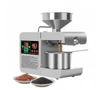 Aioneer Oil Press Machine 820W, Automatic Cold and Hot Electric Maker with Temperature Control for Healthy Seed Extraction