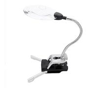 Aioneer Portable 5X-10X Magnifying Lamp Clip-on Lamp with Flexible Neck for Reading Engraving Crafts Full of Stars