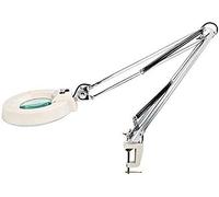 Aioneer Portable Magnifier Table Reading Lamp High Power LED Free Bright LEDs Illuminated ES for Reading Full of Stars-White Glass-20X