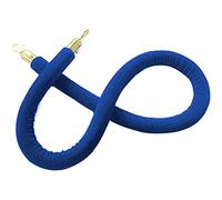 Aioneer Premium Green Velvet Rope Barrier with Hooks, 3M Long Stanchion Cords for Grand Openings, Elegant Queue Posts, Red Carpet Ropes and Stanchions-Blue-8ft/245cm