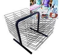 Aioneer Séchoir À Tableaux Double Face À 20 Étages, Idéal pour Les Écoles. Chevalets Métalliques Adaptés Au Dessus d'une Table Ou d'une Armoire. Présentoir De Rangement pour Œuvr
