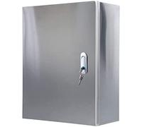 Aioneer Stainless Steel Electrical Box - Weatherproof Junction Meter Enclosure, Wall-Mounted Control Box for Indoor/Outdoor Use, Durable Power Supply-A Color-40 * 20 * 50cm