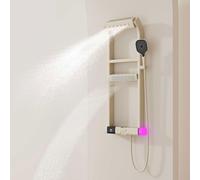 Aioneer Système De Douche Thermostatique, Ensemble De Douche 6 Fonctions Amélioré 2025 avec Design Touches De Piano, Robinetterie De Douche Complète 40 X 10 Cm avec Douchette, AF