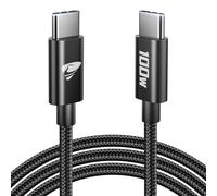 Aioneus Câble USB C vers USB C 100 W PD 5A QC 4.0 Charge rapide USB C Câble de charge en nylon USB Type C Chargeur pour iPhone 15/15 Pro/15 Pro Max MacBook Pro iPad Air Mini Samsung Galaxy S23 S22 S21