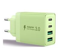 Aioneus Chargeur USB C, 40W 4 Port Prise USBC Chargeur Rapide iPhone, 3.1A PD+QC Type C Adaptateur Multi Secteur Chargeur pour iPhone16 15 14 13 12 11 Pro Max X XS XR 8 7 6S Plus Mini SE,iPad,Samsung