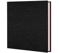 AIOR Album Photo Adhesif Grand Format DIY Traditionnel Scrapbook 40 Pages, Scrapbooking Album Mariage Livre d'or, Idee Cadeau Original pour Valentin De noël Anniversaire, Noir (33x32cm)