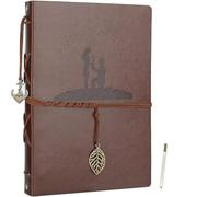 AIOR Album Photo Adhesif Scrapbooking 60 Pages, Cuir Vintage Traditionnel Autoadhesif Scrapbook, Cadeaux de Noël d'anniversaire de Mariage (Mariage)