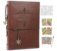 AIOR Album Photo Adhesif Scrapbooking 60 Pages, DIY Cuir Traditionnel Autoadhesif Scrapbook, Cadeaux de Noël d'anniversaire de Mariage (Amour)