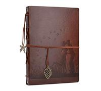 AIOR Album Photo Cuir, Traditionnel Album Photo Scrapbooking 60 Pages Noire, Cadeau Original Anniversaire Mariage Couple, Baiser 2