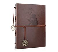 AIOR Album Photos Scrapbooking, Vintage Traditionnel Scrapbook Pages Noires Mariage Livre photo en Cuir, Cadeau Original Fete de Meres Maitresse D'école Femme Noel Valentin Anniversaire, Garçon