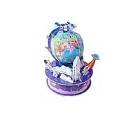 Aiorber Puzzle 3D Globe Terrestre Rotatif - Jouet Educatif à Assembler