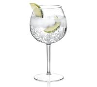 AIOS Lot de 6 verres à gin cannelés incassables en Tritan sans BPA