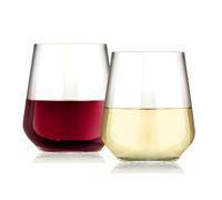 AIOS Lot de 6 verres à vin/eau incassables en Tritan sans BPA Capacité 390 ml
