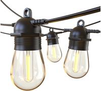 AIOU-Guirlande Guinguette Extérieur Et Intérieur,31M 30+1 Économie D'Énergie Led Ampoules Etanche Ip65 Guirlande Lumineuse Exterieur Décoration Pour Eté Jardin Terrasse Fête Patio Cafétandem
