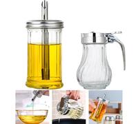 Aipeeo 2 Pièces Sucrier,Boite a Sucre,Pot de Miel,Boite a Sucre en Poudre,Sucrier pour Sucre en Poudre,Pour le Sucre d'érable, le Sucre Blanc, le Miel(350ml+200ml)