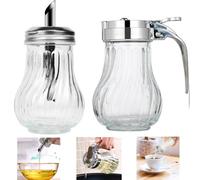 Aipeeo 2 Pièces Sucrier et Boîte à Sucre, Pot de Miel - 200ml + 200ml