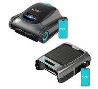 AIPER (2026 Nouveau) Scuba S1+ EcoSurfer S2 - Pack Robot Piscine sans Fil & Robot Skimmer Solaire | Nettoyage Fond, Parois, Ligne d’Eau & Surface 24/7, Double Filtration, Contrôle Via Application