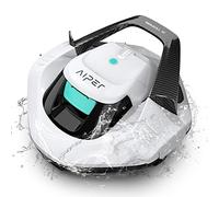 AIPER Robot de Piscine, Aspirateur de Piscine avec 90 Minutes de Fonctionnement, Nettoyeur de Piscine avec Double Moteur D'entraînement, sans Fil, Idéal pour Les Piscines de Moins de 80 Mètres Carrés