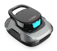 AIPER Robot Piscine sans Fil, Aspirateur de Piscine Automatique, Autonomie 90 Min, Aspire Débris et Feuilles, Auto-Stationnement, Idéal pour Piscines Hors-Sol jusqu'à 80 m²