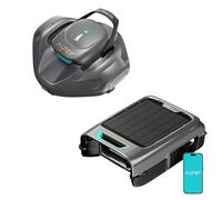 AIPER Seagull 800B + EcoSurfer S2 - Robot de Piscine sans Fil avec Forte Puissance d’Aspiration & Skimmer Solaire Automatique | Nettoyage Intelligent du Fond et de la Surface