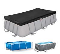 Aipwerer Bâche de Piscine Rectangulaire pour Piscine de 300-200 cm | Bâche de Piscine 305x205 cm | Résistant aux Déchirures | Bâche de Protection pour INTEX & BESTWAY Piscines (Œillets Noirs)
