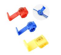 Aiqeer 60 Pièces Quick Connecteurs Set, Verrouillage Connecteurs, Connecteur Dérivation Rapide (25 Rouge, 30 Bleu, 5 Jaune)