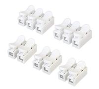 Aiqeer 62 Pièces Set de Connecteurs à Ressort, Connecteur Fil Ressort Rapide, Terminal Rapide Autobloquant, Type Presse le Connecteur de Câble Rapide, Bornier de Connecteur de Fil (CH2 / CH3)