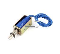 AIQFTGSNS Électroaimant solénoïde à mouvement linéaire type traction-poussée JF-0530B 24V DC 300mA 7.2W 5N 10mm