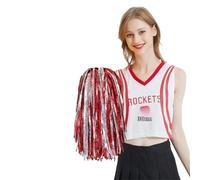 AIQIJOHI Pompons De Cheerleading Pom Poms de Jeu Multicolores for Animaux Compagnie, 30cm, Accessoires Pom-Pom Girl, Boule Joie, fête Danse