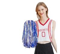 AIQIJOHI Pompons De Cheerleading Pom Poms de Jeu Multicolores for Animaux Compagnie, 30cm, Accessoires Pom-Pom Girl, Boule Joie, fête Danse