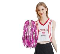 AIQIJOHI Pompons De Cheerleading Pom Poms de Jeu Multicolores for Animaux Compagnie, 30cm, Accessoires Pom-Pom Girl, Boule Joie, fête Danse