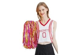 AIQIJOHI Pompons De Cheerleading Pom Poms de Jeu Multicolores for Animaux Compagnie, 30cm, Accessoires Pom-Pom Girl, Boule Joie, fête Danse