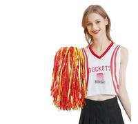 AIQIJOHI Pompons De Cheerleading Pom Poms de Jeu Multicolores for Animaux Compagnie, 30cm, Accessoires Pom-Pom Girl, Boule Joie, fête Danse