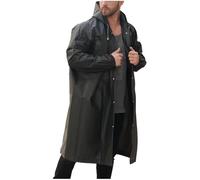AIQIJOHI Poncho Pluie Imperméable Imperméable unisexe EVC imperméable randonnée extérieure portable adulte poncho d'urgence extérieur léger anti-pluie manteaux