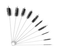 AiQInu 10 Pièces Goupillon Biberon,Brosses de Nettoyage Tube pour Bouteille en Verre Bébé Biberon Paille e Bouilloire Clavier, Tuyau Brosses de Nettoyage